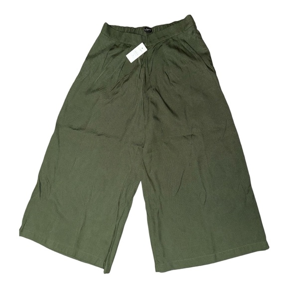 Loft Culotte, Wide Leg, Green Pants - Picture 2 of 2